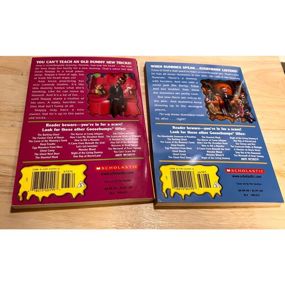 GOOSEBUMPS Lot of (2) NIGHT OF LIVING DUMMY II III 2 3, 1990s, 1st Printing - Picture 5 of 11